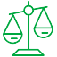 Icon of the scales of justice